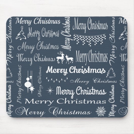 Frohe Weihnachten Mousepad (Vorne)