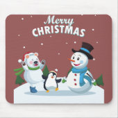 Frohe Weihnachten Mousepad (Vorne)