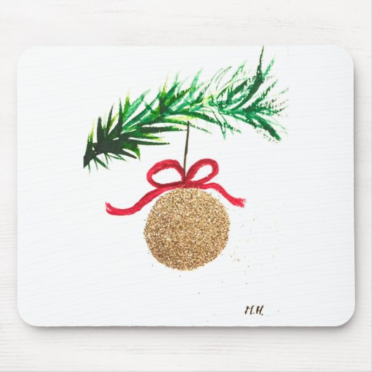 Frohe Weihnachten Mousepad (Vorne)