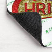 Frohe Weihnachten Mousepad (Ecke)