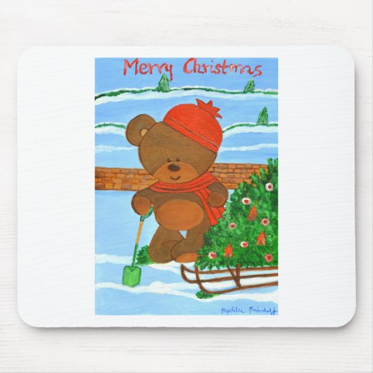 Frohe Weihnachten Mousepad (Vorne)