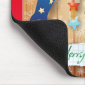 Frohe Weihnachten Mousepad (Ecke)
