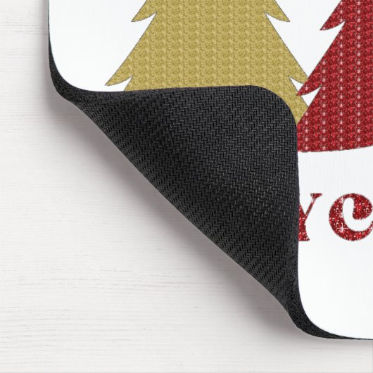 Frohe Weihnachten Mousepad (Ecke)