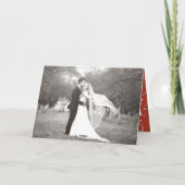 Frohe Weihnachten Mr. and Mrs. Foto Modern Wedding (Rückseite)