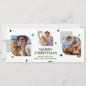 Frohe Weihnachten Mr. & Mrs. 3 Foto Collage Modern (Vorderseite)