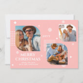 Frohe Weihnachten Mr. & Mrs. 3 Foto Collage Modern (Vorderseite)