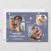 Frohe Weihnachten Mr. & Mrs. 3 Foto Collage Modern (Vorderseite)