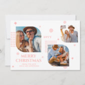 Frohe Weihnachten Mr. & Mrs. 3 Foto Collage Modern (Vorderseite)