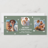 Frohe Weihnachten Mr. & Mrs. 3 Foto Collage Modern (Vorderseite)