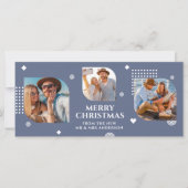 Frohe Weihnachten Mr. & Mrs. 3 Foto Collage Modern (Vorderseite)