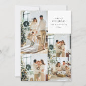 Frohe Weihnachten Multi 5 Full Bleed Foto Collage (Vorderseite)