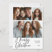 Frohe Weihnachten Multi drei Foto Design (Vorderseite)