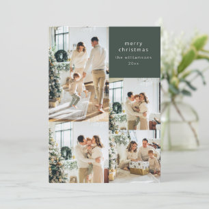 Frohe Weihnachten Multi-Foto-Collage-Nachricht Grü