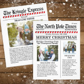 Frohe Weihnachten Multi Foto Fun North Pole News Flyer