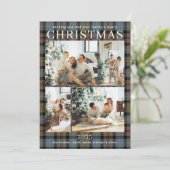 Frohe Weihnachten Multi Foto Karo (Stehend Vorderseite)