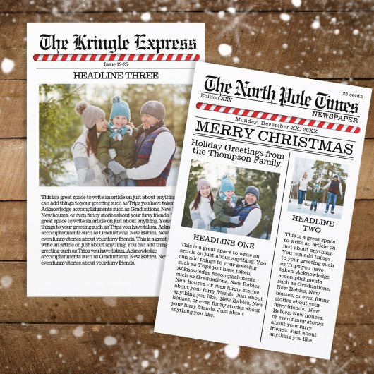 Frohe Weihnachten Multi-Foto Spaß Nordpol Haushalt