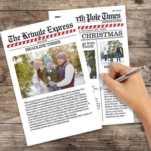 Frohe Weihnachten Multi-Foto Spaß Nordpol Haushalt