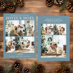 Frohe Weihnachten Multi-Foto-Urlaubskarte