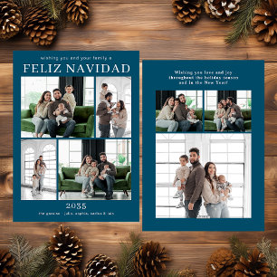 Frohe Weihnachten Multi-Foto-Urlaubskarte