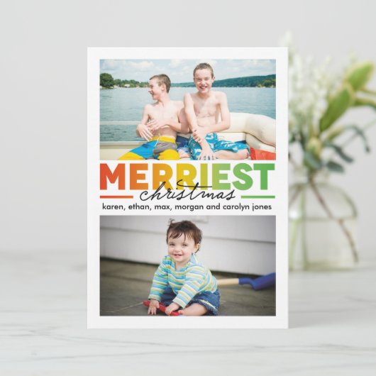 Frohe Weihnachten Multi x 2 (Stehend Vorderseite)