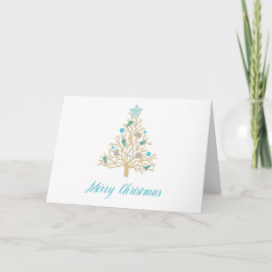 Frohe Weihnachten Muschel-Weihnachtsbaum Karte