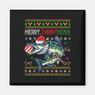 Frohe Weihnachten Musky Santa Musky Xmas Kostüme F Magnet