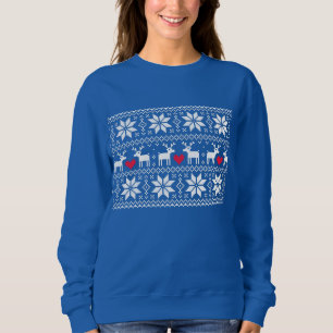 Frohe Weihnachten Muster 2 Sweatshirt