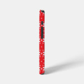 Frohe Weihnachten Muster 5 iPhone Hülle (Linke Seite)