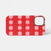 Frohe Weihnachten Muster 5 iPhone Hülle (Rückseite (Horizontal))