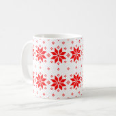 Frohe Weihnachten Muster 5 Kaffeetasse (Vorderseite Links)