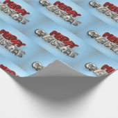 Frohe Weihnachten Mylar Balloon Lettering Geschenkpapier (Ecke)