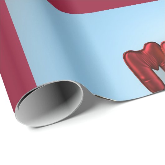 Frohe Weihnachten Mylar Balloons Lettern Geschenkpapier (Rolleneckpunkt)