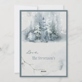 Frohe Weihnachten nach dem Winter Weihnachten (Rückseite)