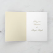 Frohe Weihnachten Nachbarn Imitats Gold Ribbon (Innenseite)