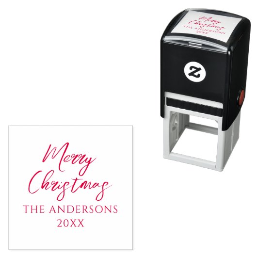 Frohe Weihnachten Nachname Stempel (Beispiel)