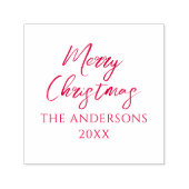 Frohe Weihnachten Nachname Stempel (Design)