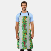 Frohe Weihnachten nahtlose Muster mit Garland. Wa Schürze (Getragen)