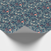 Frohe Weihnachten: Nahtloser Winter Vintag Geschenkpapier (Ecke)