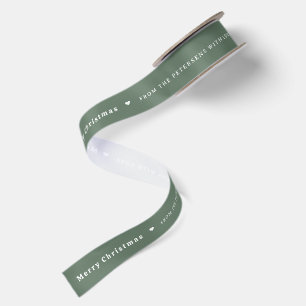 Frohe Weihnachten Name personalisierter Feiertag g Satinband