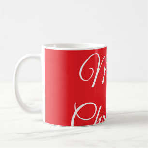 Frohe Weihnachten Namenstext personalisiertes Fami Kaffeetasse