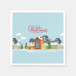 Frohe Weihnachten Napkins | Feiertag Serviette