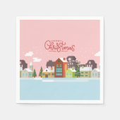 Frohe Weihnachten Napkins | Feiertag Serviette (Vorderseite)