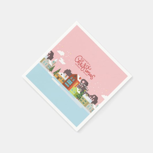 Frohe Weihnachten Napkins | Feiertag Serviette (Ecke)