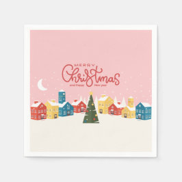 Frohe Weihnachten Napkins | Feiertag Serviette