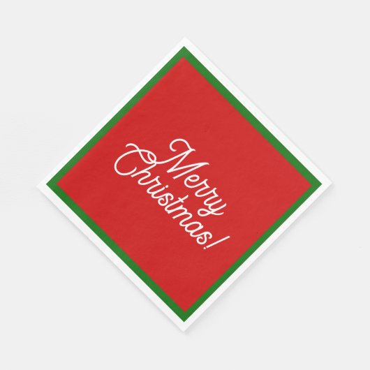Frohe Weihnachten Napkins Serviette (Ecke)