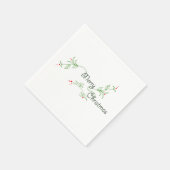 Frohe Weihnachten Napkins Serviette (Ecke)