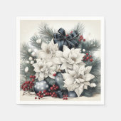 Frohe Weihnachten Napkins Serviette (Vorderseite)