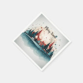 Frohe Weihnachten Napkins Serviette (Ecke)