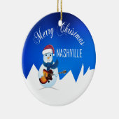 Frohe Weihnachten Nashville Snowman Ornament (Rechts)