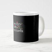 Frohe Weihnachten | Naughty Nice Programmer Jumbo-Tasse (Vorderseite Rechts)